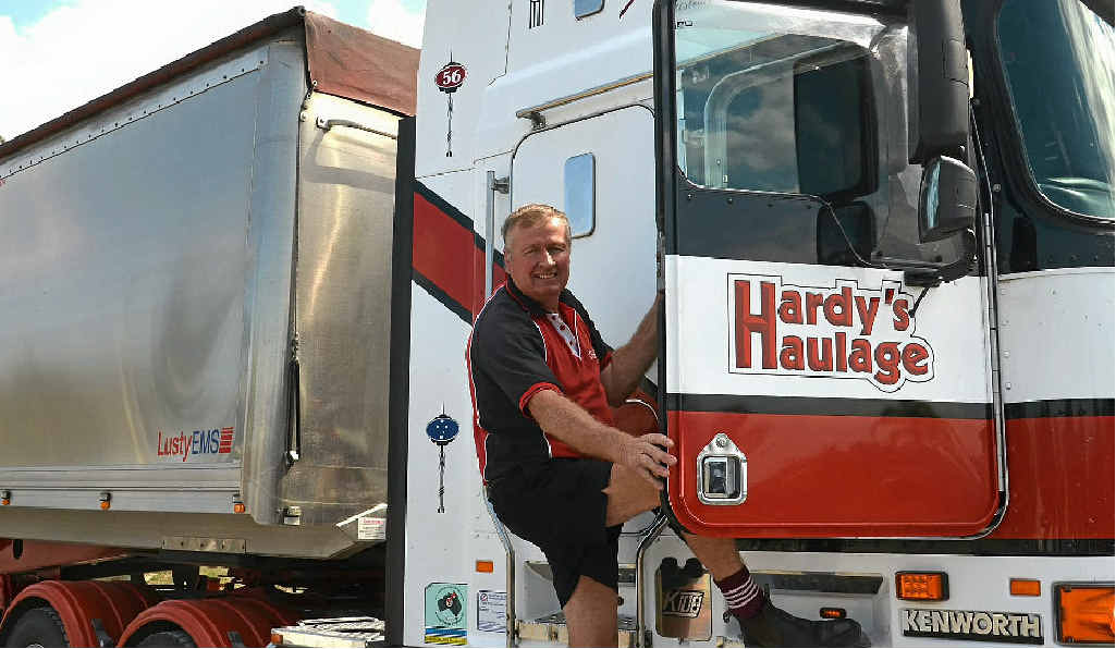 WELL DESERVED: Truck driver Tom Scotney has been awarded the Natroad Professional Driver of the Year title. WELL DESERVED: Truck driver Tom Scotney has been awarded the Natroad Professional Driver of the Year title.